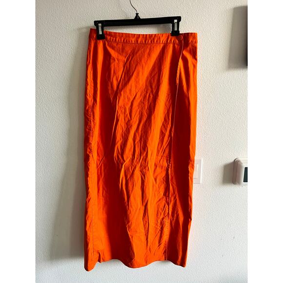 Reformation Mylie skirt in citrus size 8 - Picture 2 of 8